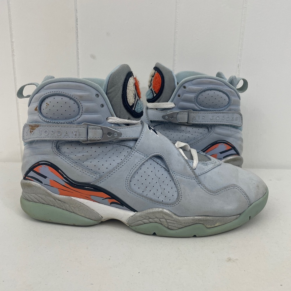 Air Jordan Retro VIII 8 Ice Blue Orange 2007 316836-041 Women's Size 11 NO BOX